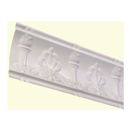 Acoustic Ceiling Products Great Lakes Tin 48" Superior Tin Crown Molding in Antique White - 194-02